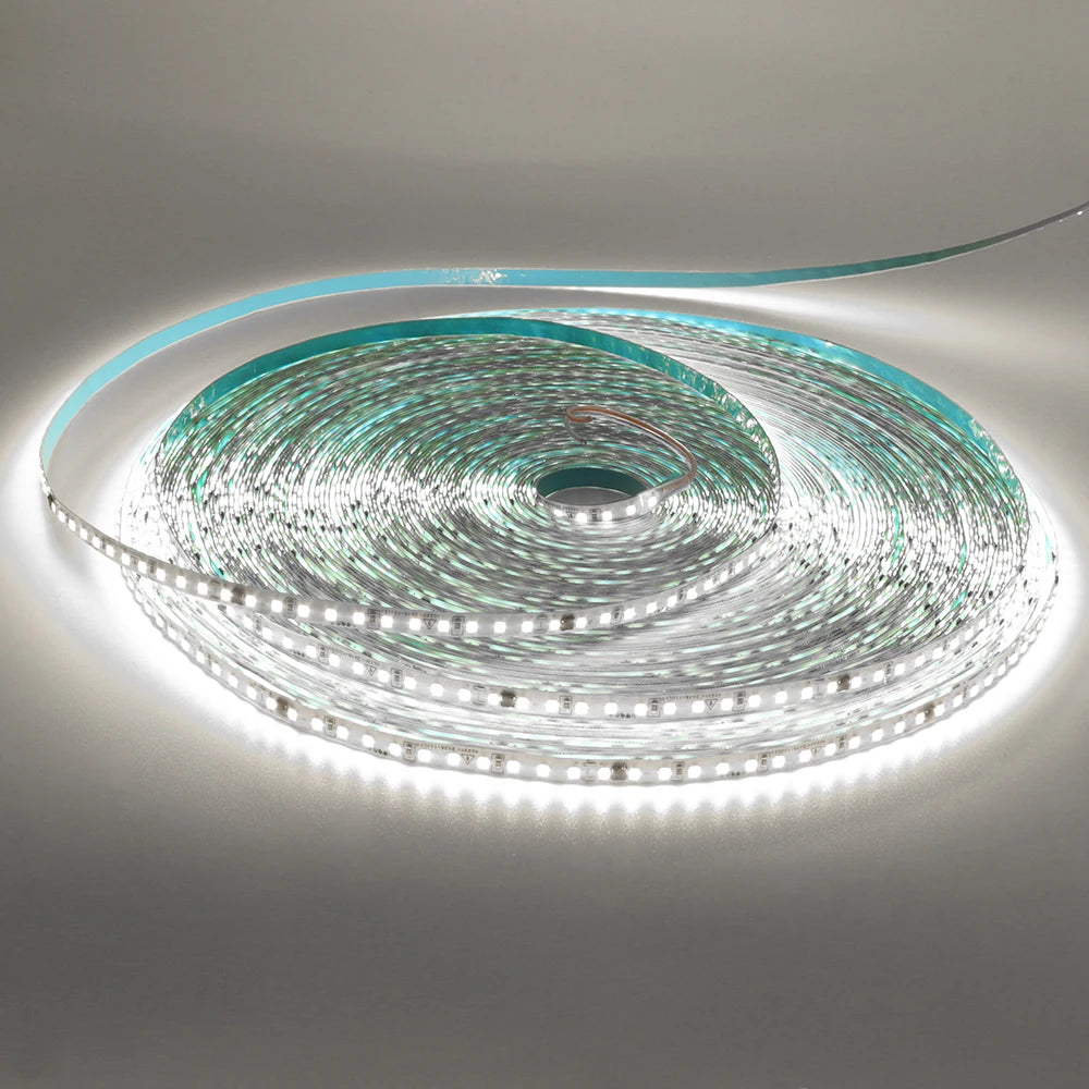 10M 20M 50M 220V LED Strip Light No Need Driver for Home 2835 120LEDs/M High Bright Flexible Light IP44 Waterproof Adhesive Tape