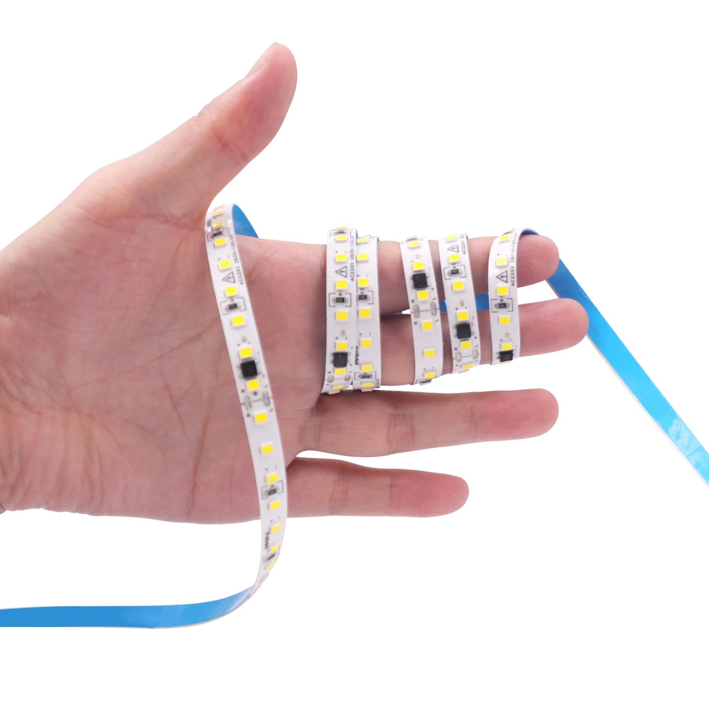 10M 20M 50M 220V LED Strip Light No Need Driver for Home 2835 120LEDs/M High Bright Flexible Light IP44 Waterproof Adhesive Tape
